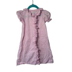 Love‎ Me! Baby Girls Pink Dress Ruffle Collar Detail Short Sleeve Size 6M